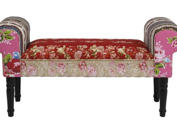 The Romany patchwork love seat, The French Bedroom Company. Photo: PA Photo/Handout