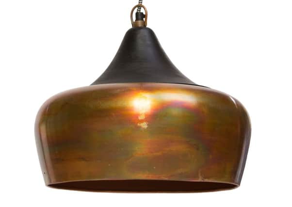 The Alhambra ceiling pendant, in burnished copper, available from Atkin and Thyme. Photo: PA Photo/Handout