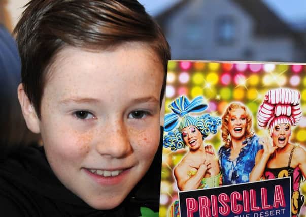 Picture Alan Watson. Connor Paton(10) from Mossend starring in Priscilla at Edinburgh Playhouse