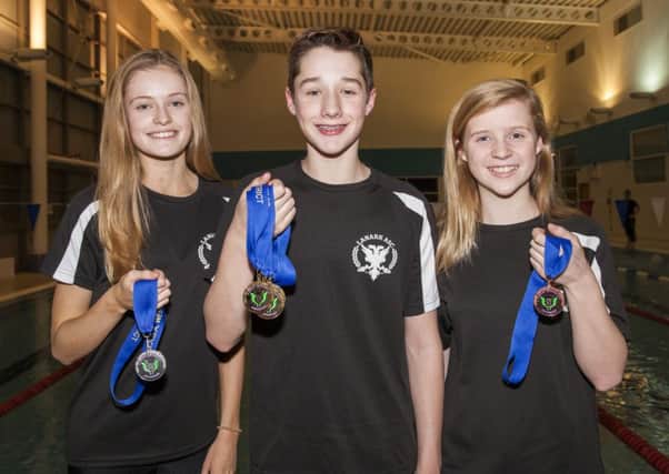 Lanark Swimming Club medallist (Pic by Stuart Stevenson)