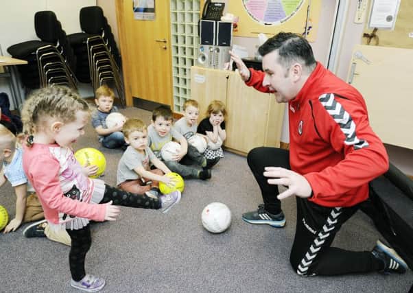 The launch of Clyde FC Community Tots Programme