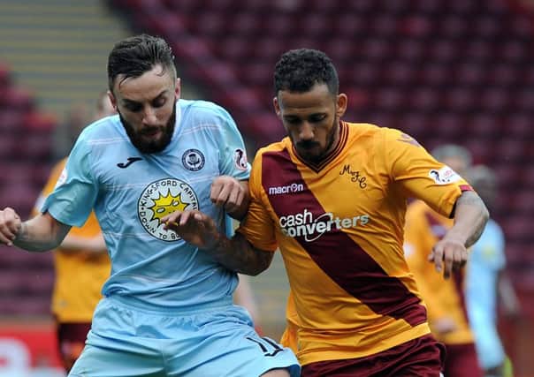 Steven Lawless went off injured at Inverness on Saturday.