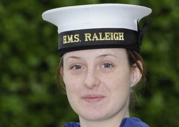 Megan Davies has passed her Royal Navy training