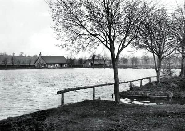 The Pond in Biggar Public Park in 1928 - almost 90 years later it is still popular with parents and toddlers.