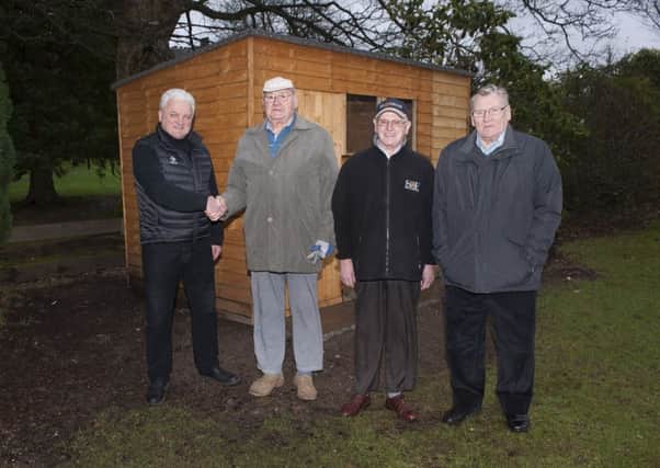 Business donates new shed