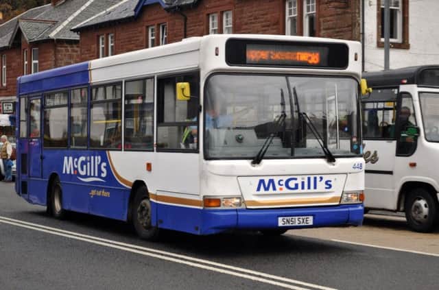 A McGills bus was targeted