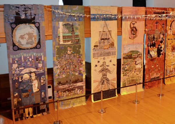 Tapestry on display