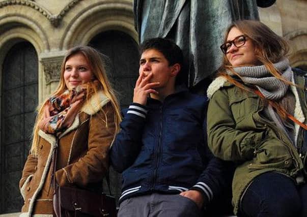 Fewer teenagers, particularly girls, are taking up smoking. (Picture by Leo Parpals/Flickr.)
