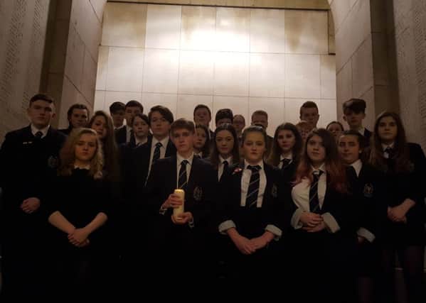 Clyde Valley High pupils pay their respects at Menin Gate