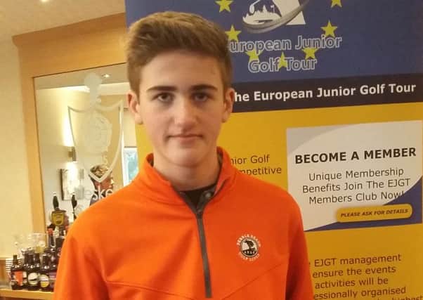 Lachlan Reynolds has earned a place in the finals of the European Junior Golf Tour.