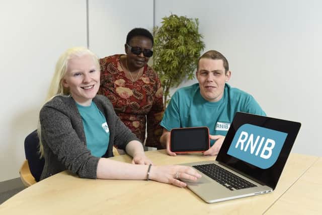 Paralympian, Kelly Gallagher supports the RNIB's latest campaign. Picture: Michael Cooper