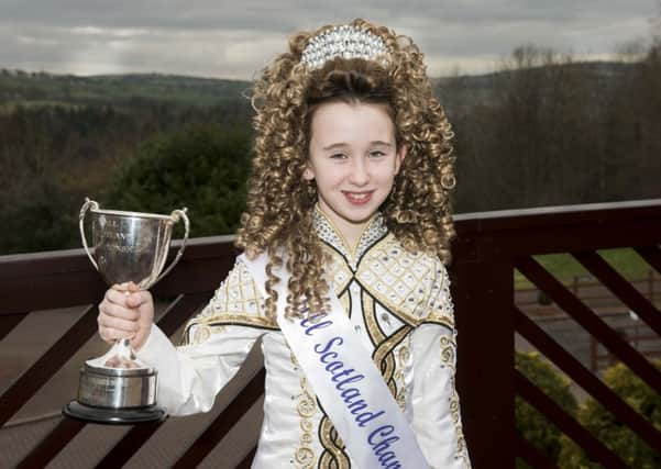 Eva,  All Scotland Irish Dance Champion (Picture Sarah Peters)