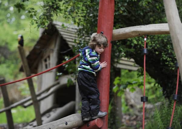 Clearburn in New Lanark, with its quirky treehouse and climbing equipment (pic by South Lanarkshire Council)
