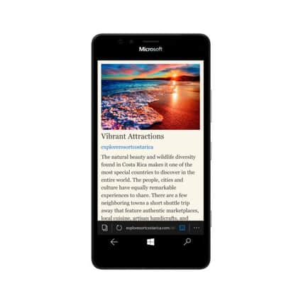 Microsoft Lumia 950, available from microsoftstore.com.