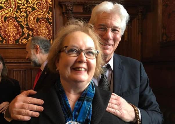 Marion Fellows gets up close to movie star Richard Gere.