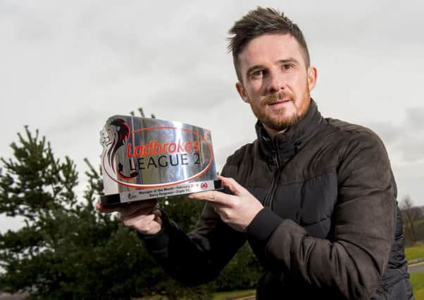 Barry Ferguson is awarded the Ladbrokes League Two manager of the month for February