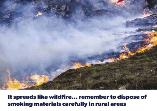 Wildfire warnings