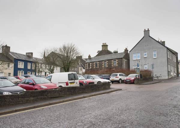 Castlegate car park could become a market square under plans for Lanark (Picture Sarah Peters).