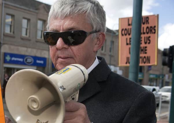 Campaigner Sandy Taylor, who is blind