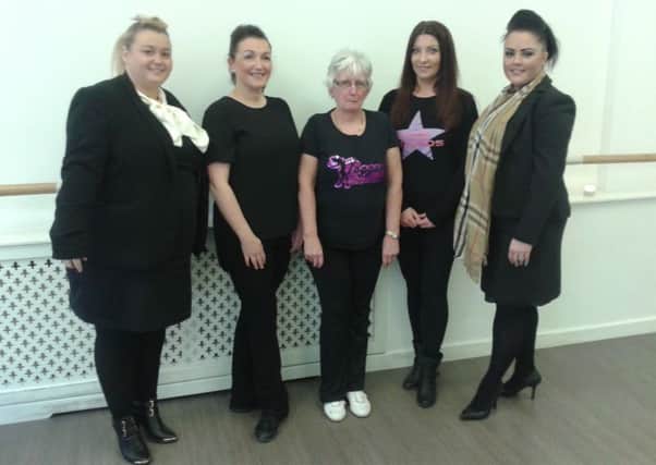 Kelly Caulfield of M&D Events (left) with some of the dance teachers who will be bringing groups to perform during the street fair (l-r) Karen Baird (Funtastica), Liz Taggart (Taggart), Claire Jardine (Moxie), Leanne Bence (Signature).
