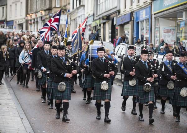 Lanark Remembrance Day Service was well supported (Picture Sarah Peters)