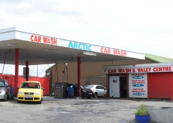The car wash in Motherwells Merry Street where Nathan Gordon robbed a  driver at knifepoint.