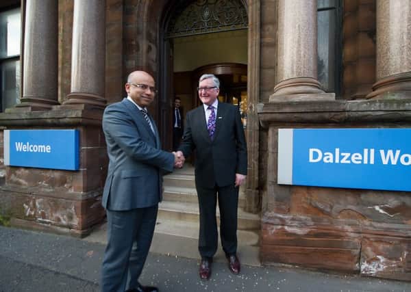 Business Minister Fergus Ewing and Sanjeev Gupta, Executive Chair of Liberty House, meet to give an announcement on the future of the plants.