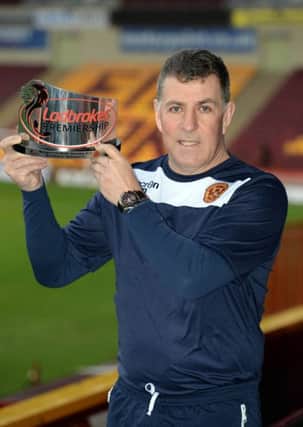 Mark McGhee is March Manager of the Month (Pic by Alan Watson)