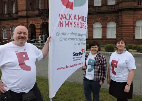 Chris, Eleanor Ogilvie from See Me and  See Me Volunteer Caitlin