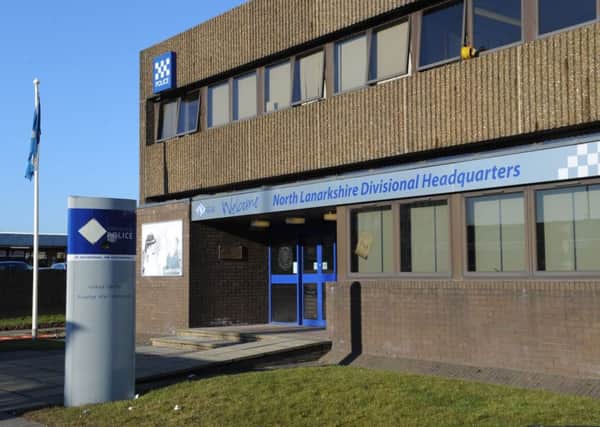 Intruder William Linton had a ball at Motherwell police station.