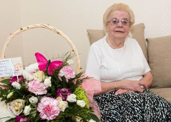 Nancy Black in Carluke celebrated her 90th birthday this week (Picture Sarah Peters).