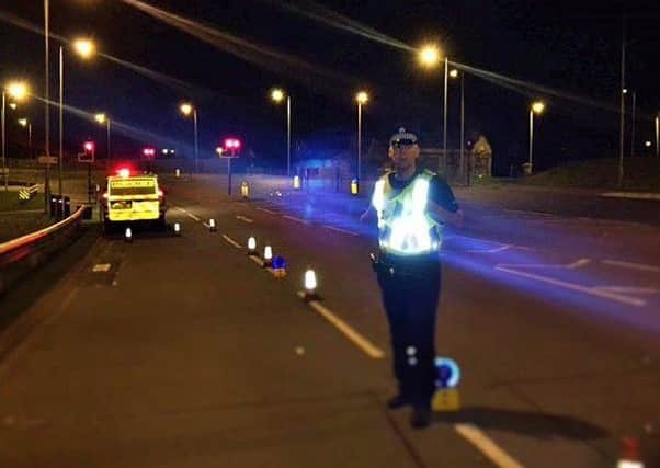 Police have been setting up road blocks at key locations throughout East Dunbartonshire in the middle of the night as part of their operations to deter and catch thieves .