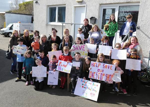 One Stop Shop users and their parents campaign against the possible closure.
