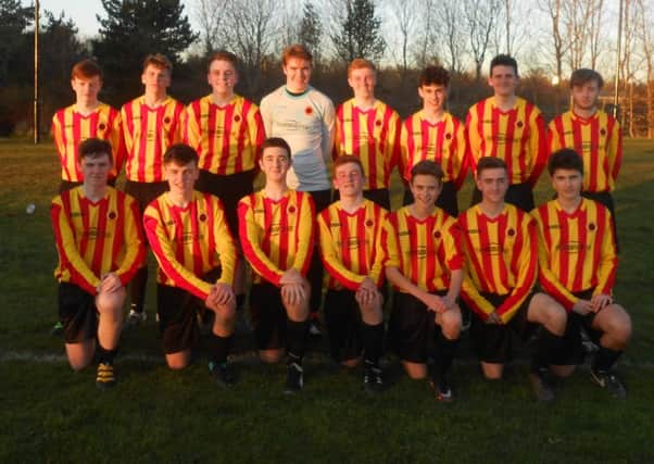 Rossvale under-16s are through to the Scottish Cup final