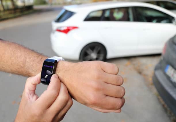 The new Smartwatch parking technology.