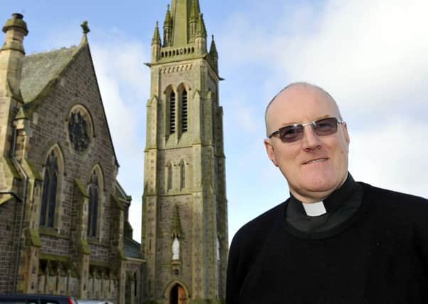 Father Jim Thomson at  St Marys, Lanark