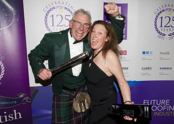 The Kandy Bar of Saltcoats, Stephen and Rona McAllister are crowned Scottish Bakers of the Year 2016, at Crowne Plaza, Glasgow.