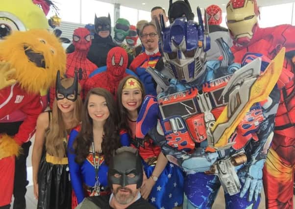 Staff held a superhero day to raise money for the foundation.
