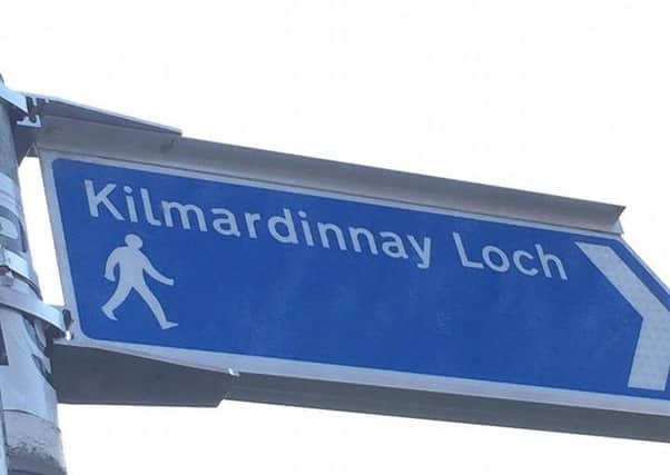 Kilmardinny Loch signs are incorrect