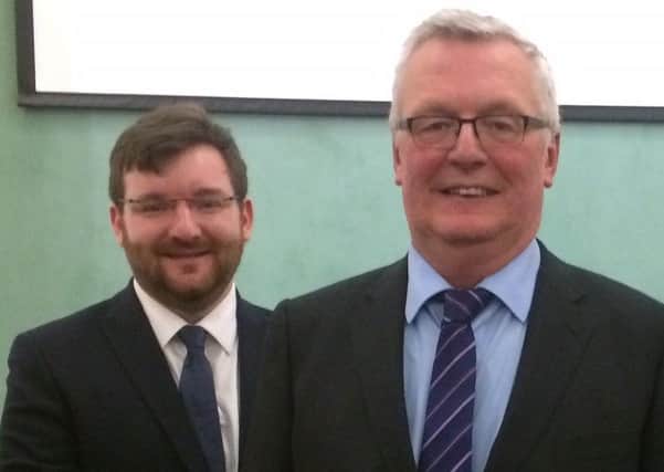 North Lanarkshire Council leader Jim Logue (right) with his depute Paul Kelly who will chair the strategic meeting.