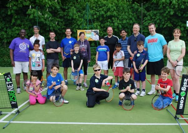 Players who took part in the LTA Quorn Cup Red Ball family tournament at Bearsden LTC