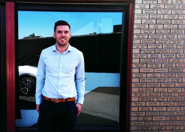 Well Society manager Craig Hughes pictured outside Fir Park