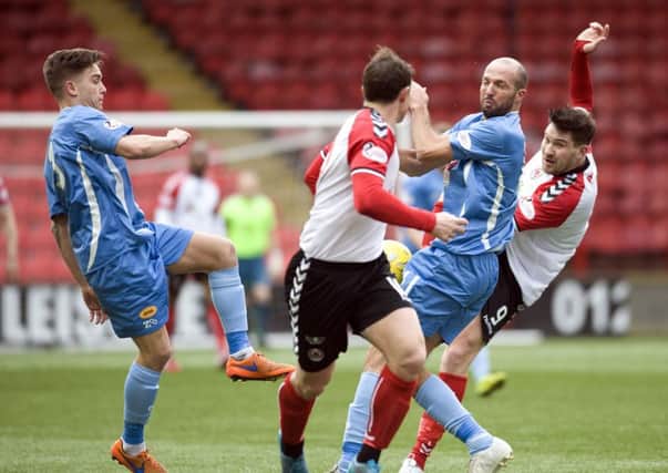 Action from a Clyde v Berwick game last season. The sides meet again at Broadwood on July 23