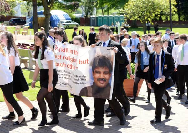Youngsters show their solidarity at last year's event