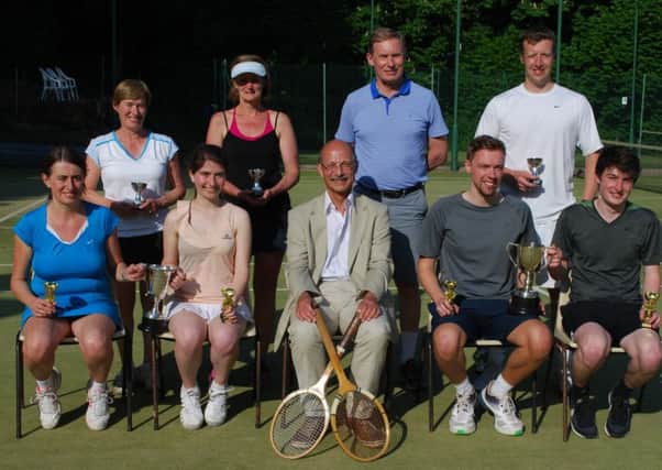 Bearsden Tennis Club Invitation tournament players