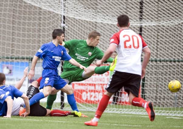 Action from Montrose's last visit to Broadwood in April