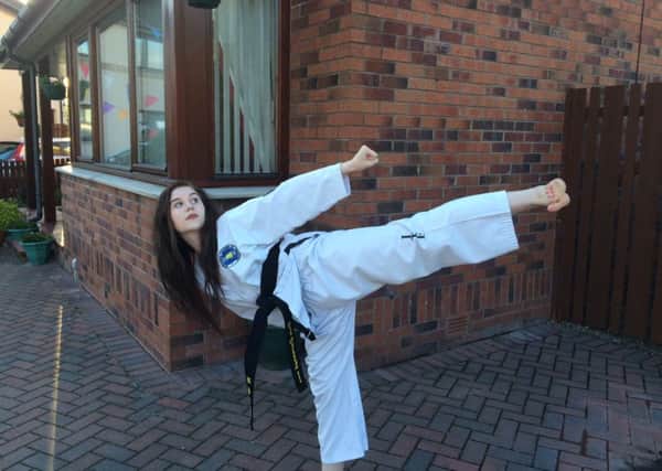 Erin shows the style which has earned her qualification for the world championships (Submitted pic)