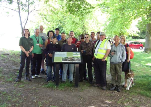 Volunteers and staff who restored The Ha-Ha in Dalzell Estate