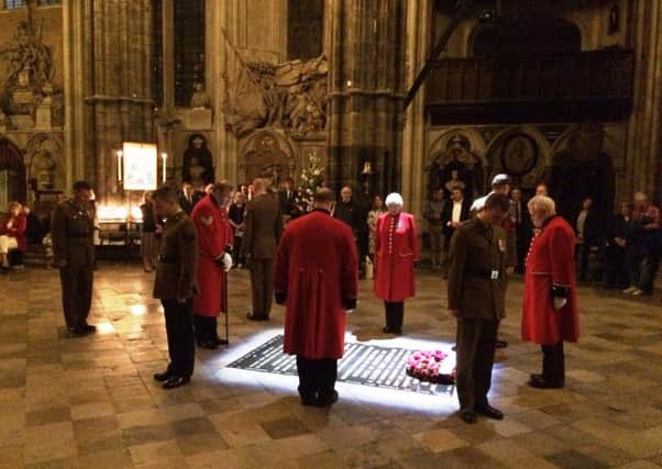 Iain MacDonald, Carluke soldier, on Somme Vigil at Westminster Abbey