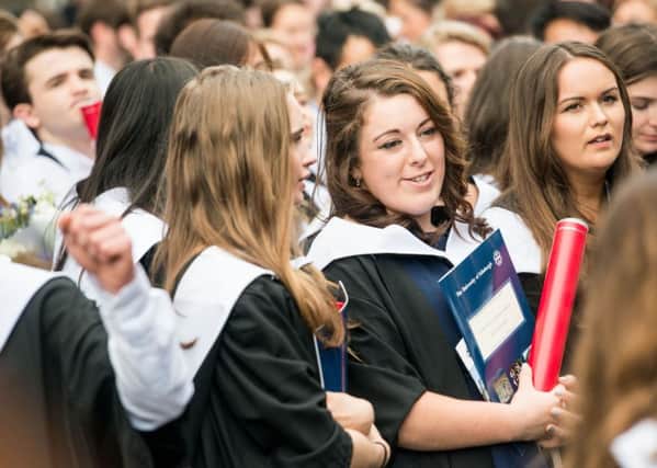 More graduates from Scottish universities are going on to positive destinations.